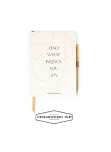 Мраморен дневник "Открийте какво ви носи радост"